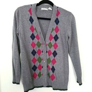 Hannah Argyle V neck grandpa cardigan